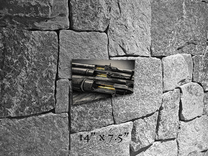 Brass Blood and Walnut Souls - Metal Print