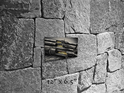 Brass Blood and Walnut Souls - Metal Print