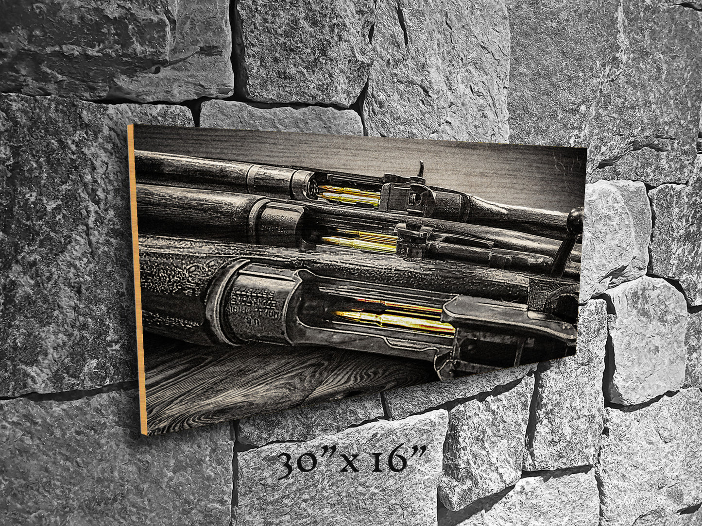 Brass Blood and Walnut Souls - Wood Print